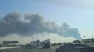 Fire breaks out in Sharjah's Industrial Area near Al Khan Bridge