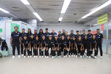 Bangladesh women’s football team arrives in Thailand for fifa friendlies