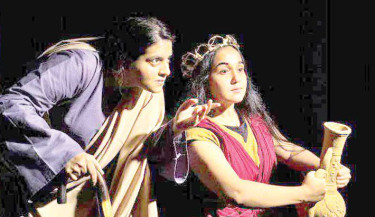 Greek tragedy ‘The Libation Bearers’ at Shilpakala