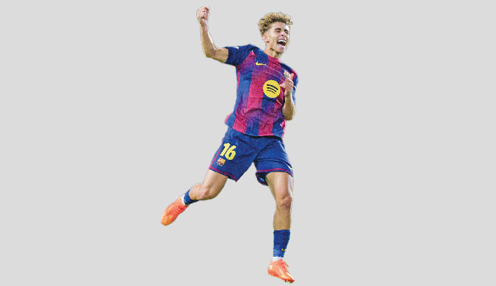 BARCELONA HIT SIX ON A GOAL-FILLED NIGHT