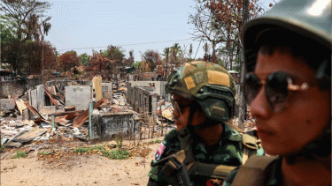 Myanmar’s army is taking back territory with relentless air strikes