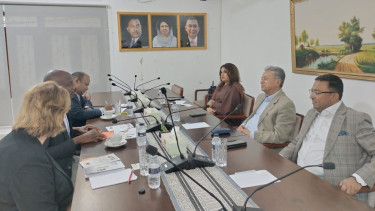 NIMD delegation meets BNP, talks about polls