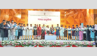 Elected CUCSU leaders take oath