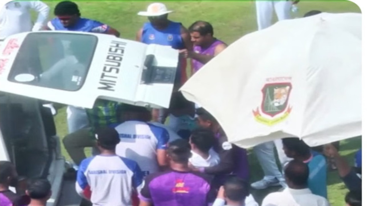 Fazle Mahmud Rabbi collapses during NCL natch