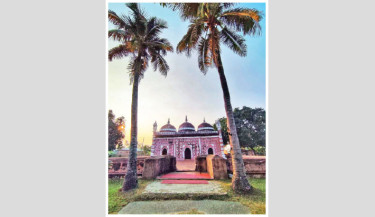 Nayabad Mosque is an ancient religious structure that bears testimony to its glorious past and reflects the remarkable technical skills of its architects. Built on 1.15 bighas of land, the mosque stands on the banks of the River Dhepa, approximately 20 kilometres from Dinajpur town. It is also listed under the Department of Archaeology. The walls of the mosque are adorned with numerous rectangular terracotta plaques, showcasing intricate craftsmanship. - MD ABDUR AZIM