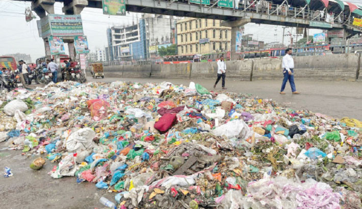 Highway turns into garbage dump in Narayanganj