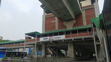 Pedestrian killed as metro line bearing pad falls in Farmgate