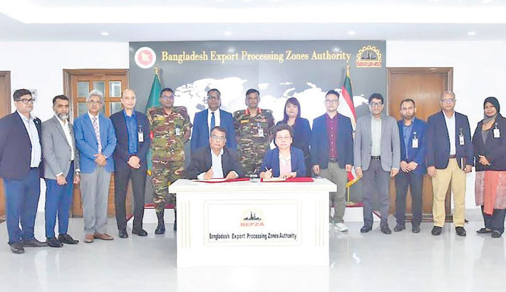 Singapore-China investors to invest $27.57m to manufacture high-end garment in BEPZA EZ