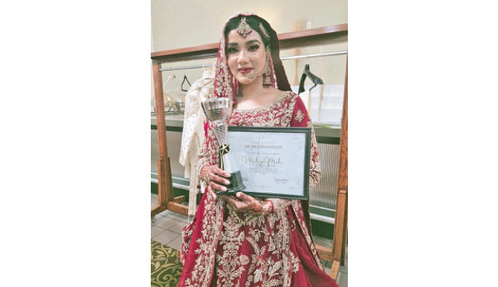 Mahiya Mahi honoured in USA