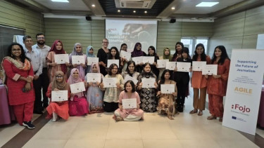 Women journalists learn to lead at AGILE workshop in Gazipur