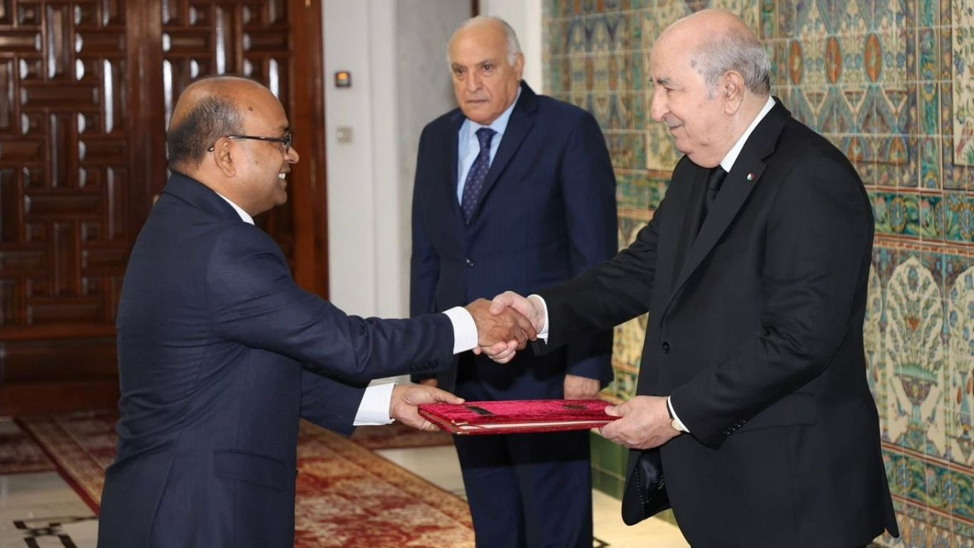 Bangladeshi ambassador Najmul Huda presents credentials to Algerian President