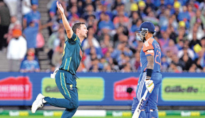 Hazlewood stars as Australia ease past India to win 2nd T20