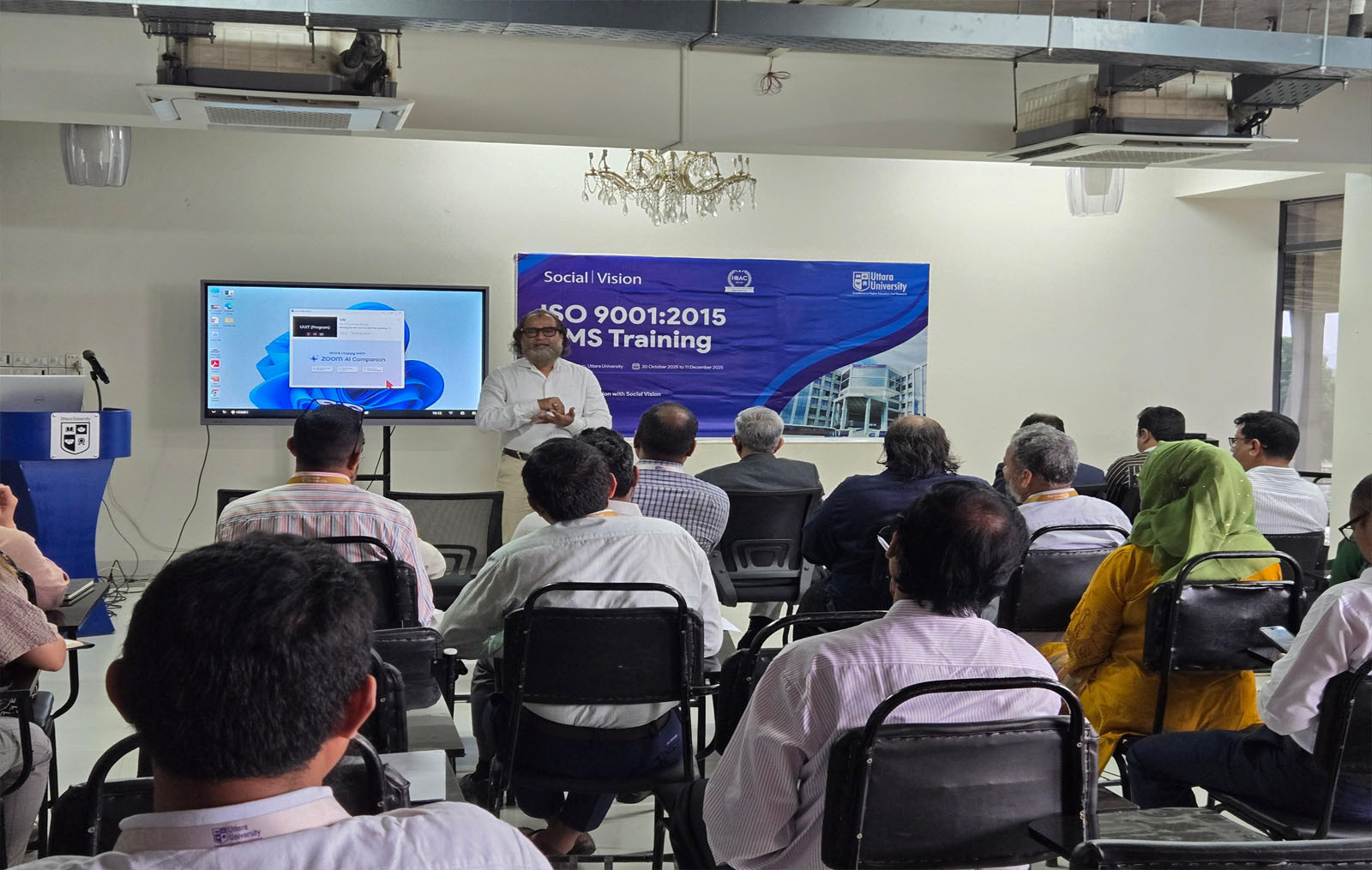 Uttara University begins iso 9001:2015 QMS training program