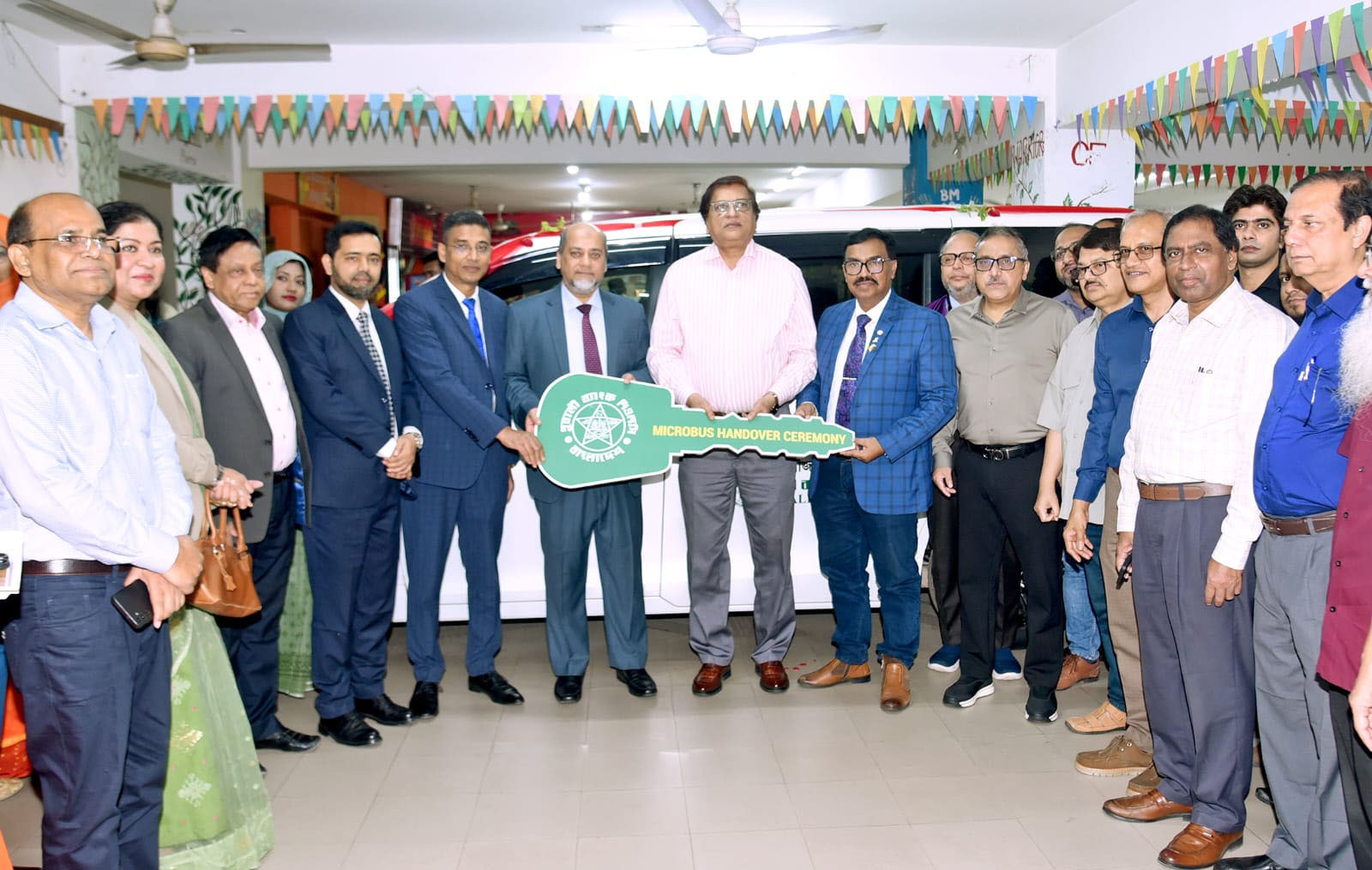 Pubali Bank PLC. donates a microbus to Bangladesh Medical College
