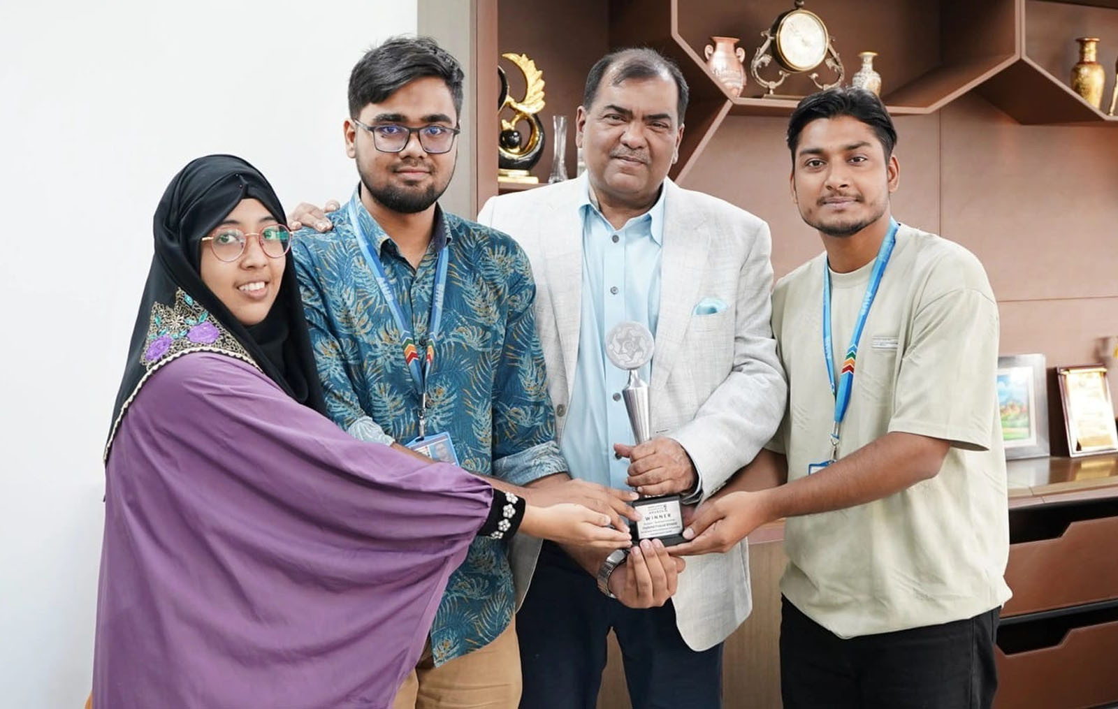 AIUB students honored at Bangladesh ICT and Innovation Network