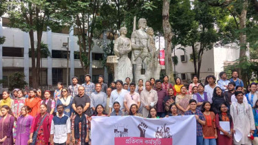 DU teachers, students protest withdrawal of music, physical education teacher posts