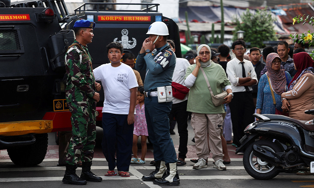 Explosion at mosque in Indonesian capital injures 54 people