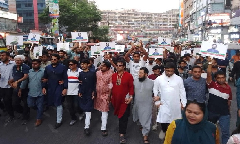 NCP holds celebratory rally in Mirpur after gaining registration, ‘Shapla Kali’ symbol