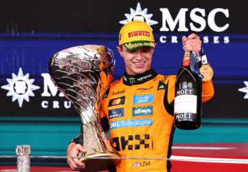 Norris wins in Brazil to go 24 points clear at top