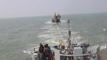 Navy rescues 24 fishermen, trawler from Bay of Bengal