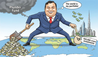 Looted wealth spread across home and abroad