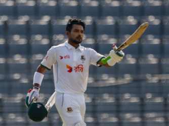 Shanto’s century powers Bangladesh past 500 in Sylhet Test