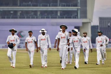 Bangladesh on course for victory after Shanto’s century in Sylhet