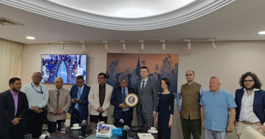 Delegation from Russian House in Dhaka and RUDN University visit NSU