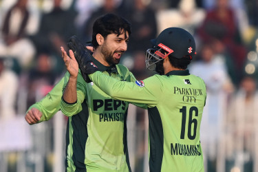Abrar, Rauf share six wickets but Sri Lanka reach 288